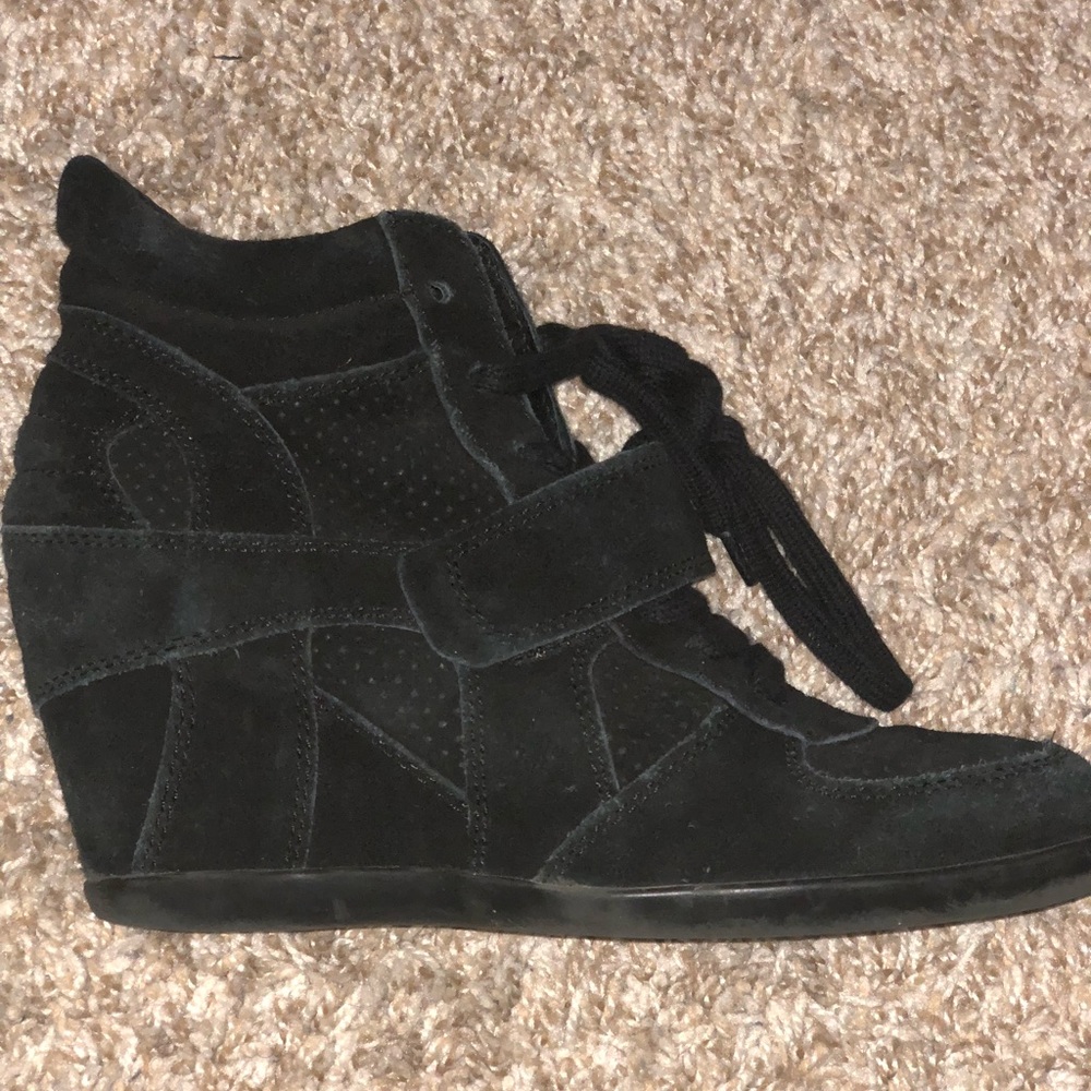 Black Wedged Sneakers by Ash